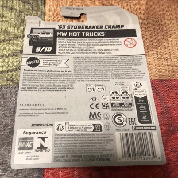🛍️5/$20🛍️BNIB HOTWHEELS, ‘63 Studebaker Champ. - Picture 3 of 3